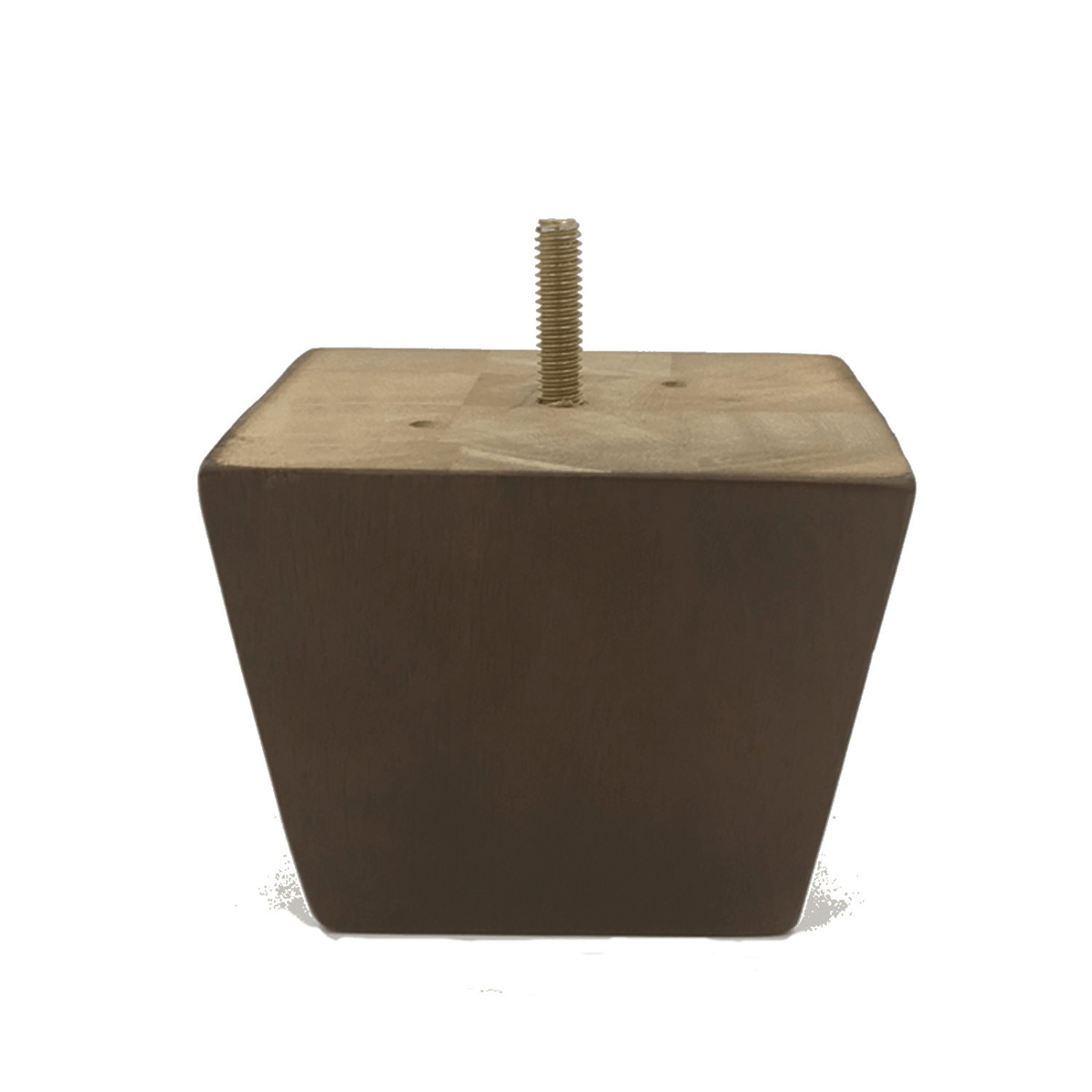 Square Wooden Furniture Leg Walnut 3" x 4"-3"