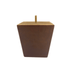 Square Wooden Furniture Leg Walnut 4" x 4"-2.875"