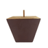 Square Wooden Furniture Leg Walnut 4.125" x 5"-3" -BH