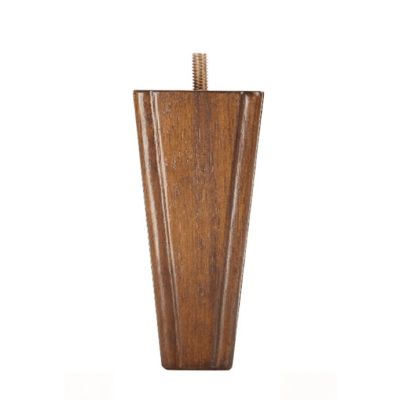 Square Wooden Furniture Leg Carved Walnut 5" x 2.25"-1.25"