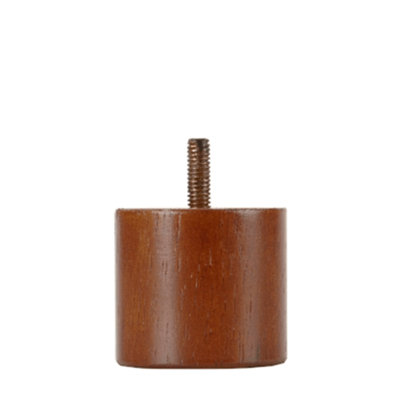 Walnut Cylinder Leg 2.25" diam., 2" Tall  Decorative Furniture Wooden Legs