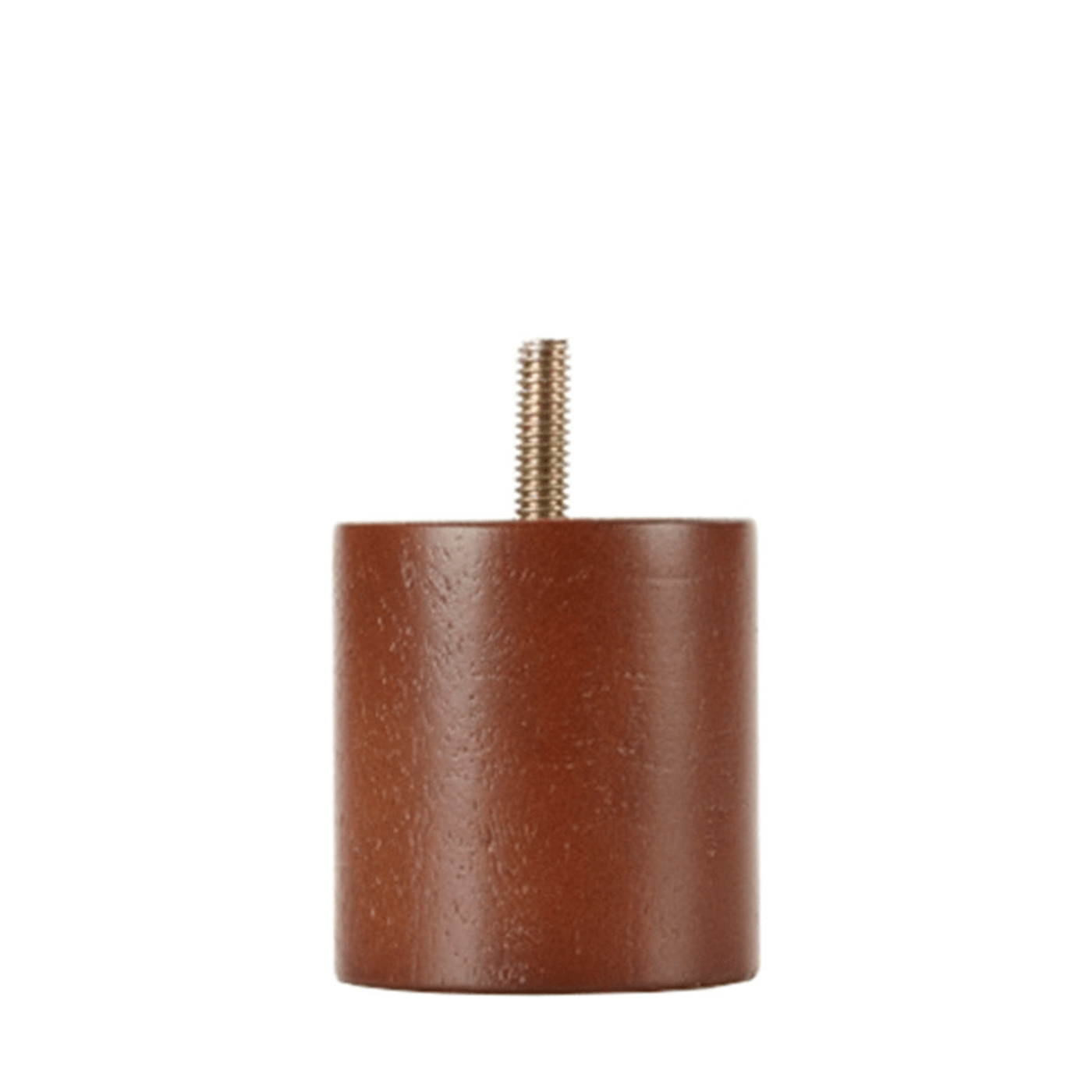 Walnut Cylinder Leg 2.25" diam., 2.5" Tall   Decorative Furniture Wooden Legs
