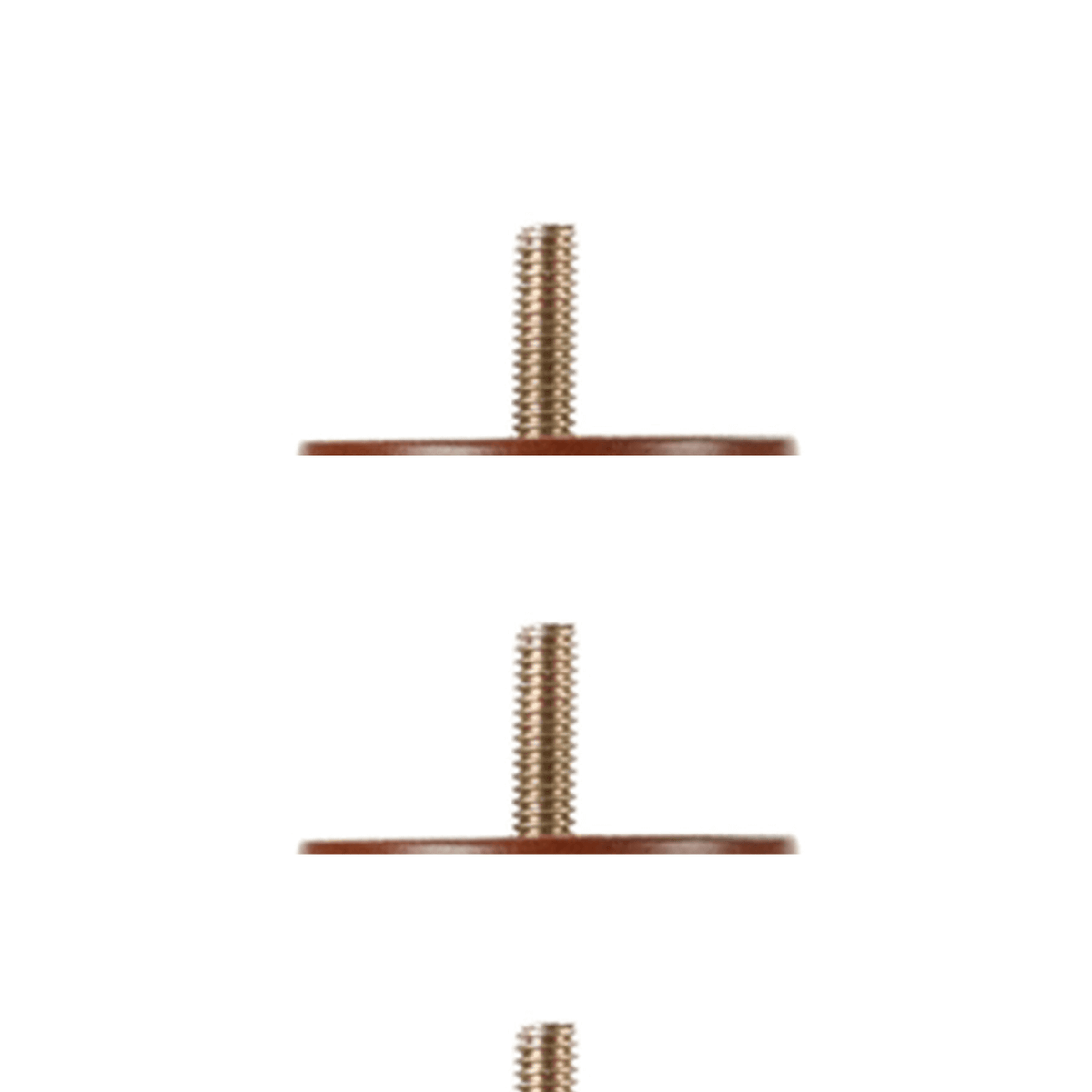 Walnut Cylinder Leg 2.25" diam., 3" Tall   Decorative Furniture Wooden Legs