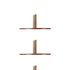 Walnut Cylinder Leg 2.25" diam., 3" Tall   Decorative Furniture Wooden Legs
