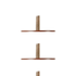Walnut Cylinder Leg 2.25" diam., 3" Tall   Decorative Furniture Wooden Legs