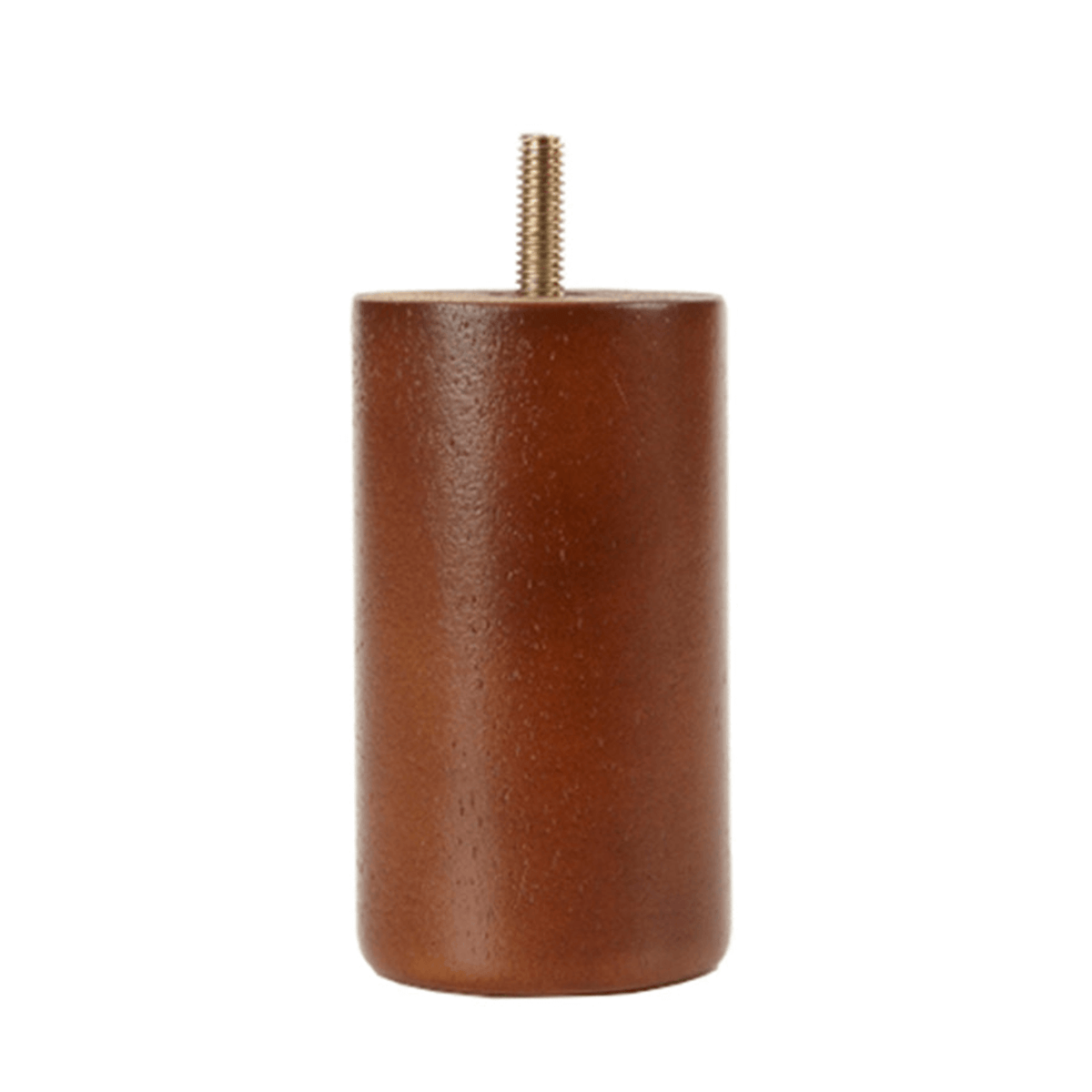 Walnut Cylinder Leg 2.25" diam., 4" Tall   Decorative Furniture Wooden Legs