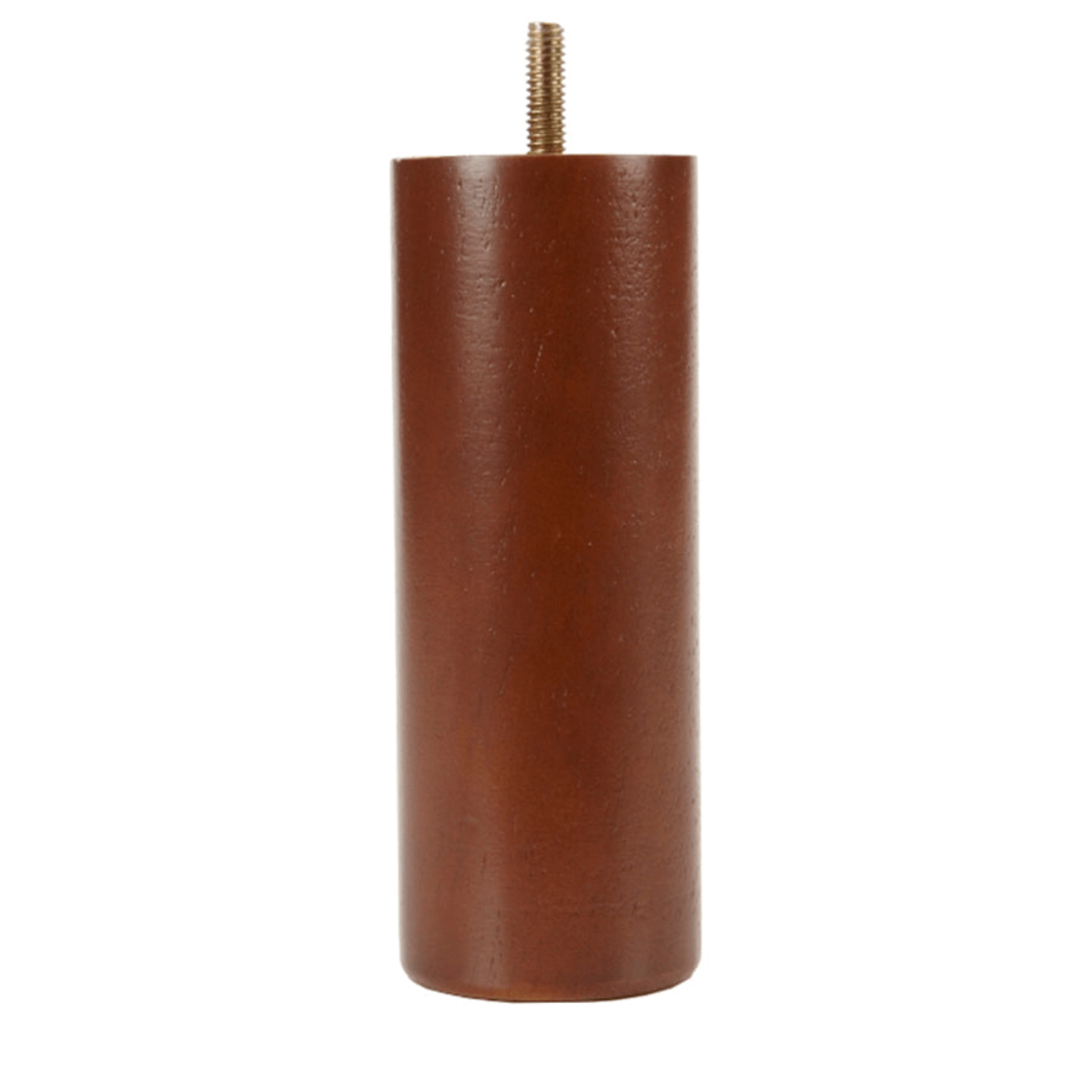 Walnut Cylinder Leg  2.25" diam. x 6" Tall   Decorative Furniture Wooden Legs