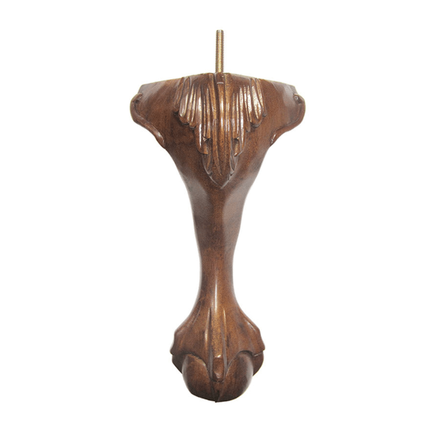 Queen Anne Walnut 10.5" x 6.5"-2.375" - Decorative Furniture Wooden Legs