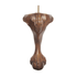 Queen Anne Walnut 10.5" x 6.5"-2.375" - Decorative Furniture Wooden Legs