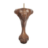 Queen Anne Walnut 10.5" x 6.5"-2.375" - Decorative Furniture Wooden Legs