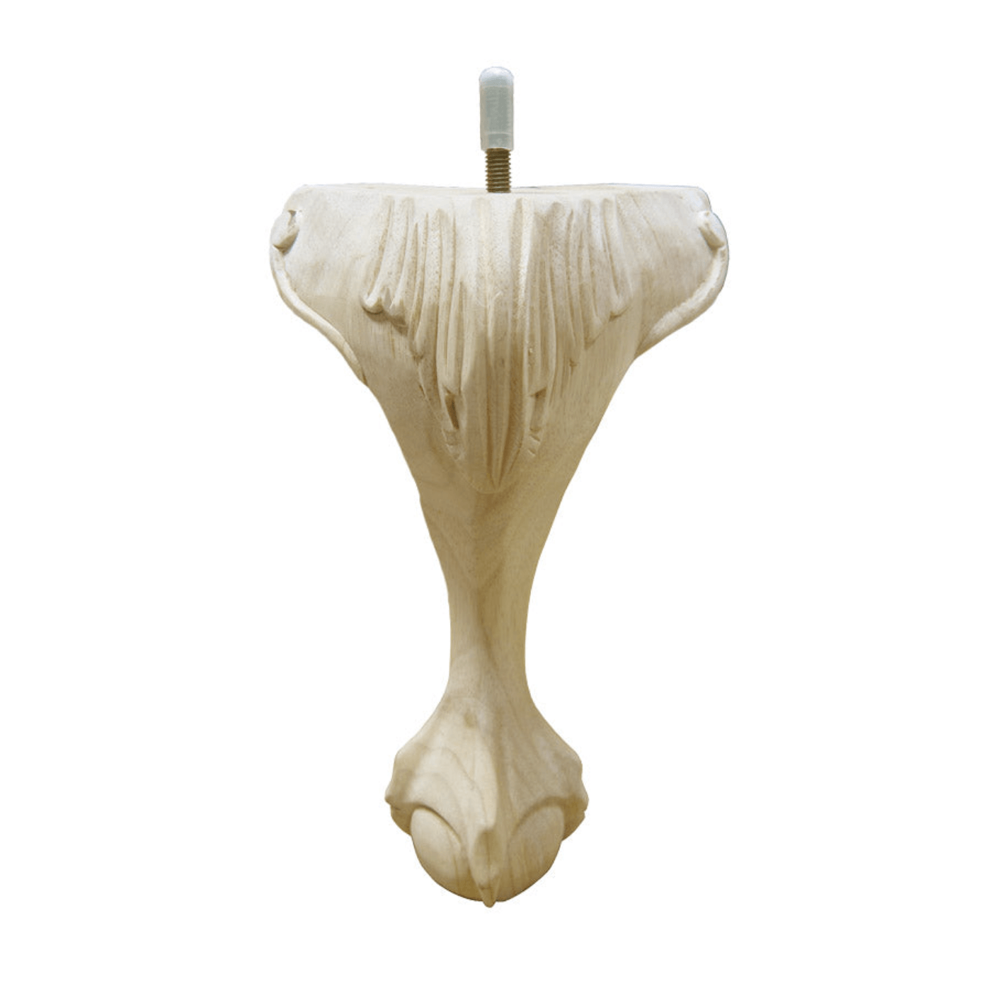 Queen Anne 10.5" x 6.5"-2.375" - Unfinished - Decorative Furniture Wooden Legs