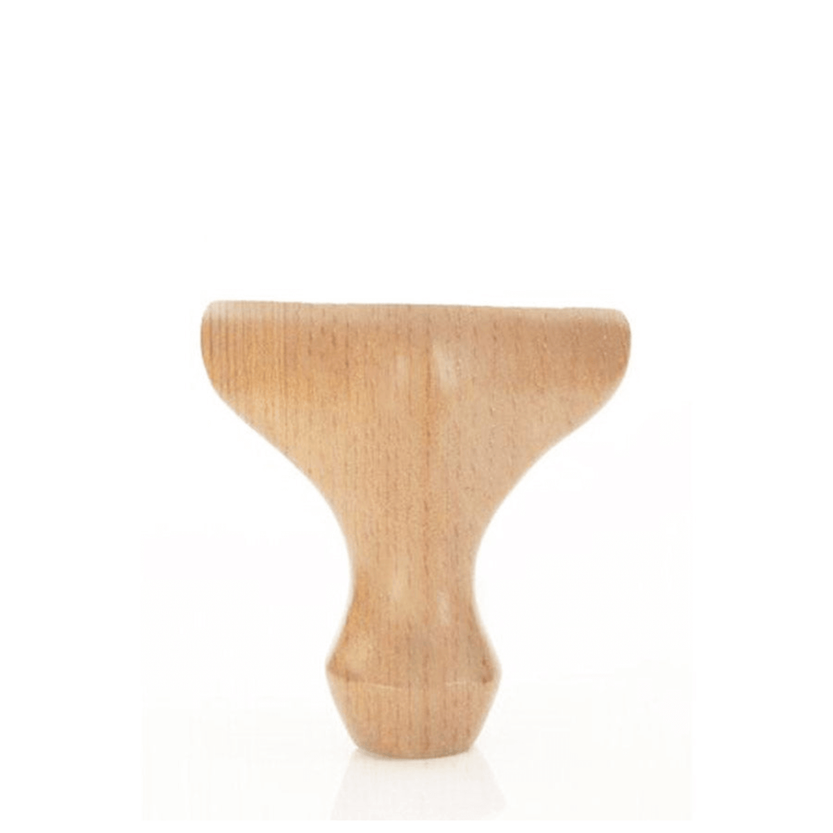 Queen Anne 5" x (3.5"-1.375") -H - Decorative Furniture Wooden Legs