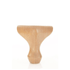 Queen Anne 5" x (3.5"-1.375") -H - Decorative Furniture Wooden Legs