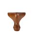 Queen Anne 5" x 3.5"-1.375" Walnut - Decorative Furniture Wooden Legs