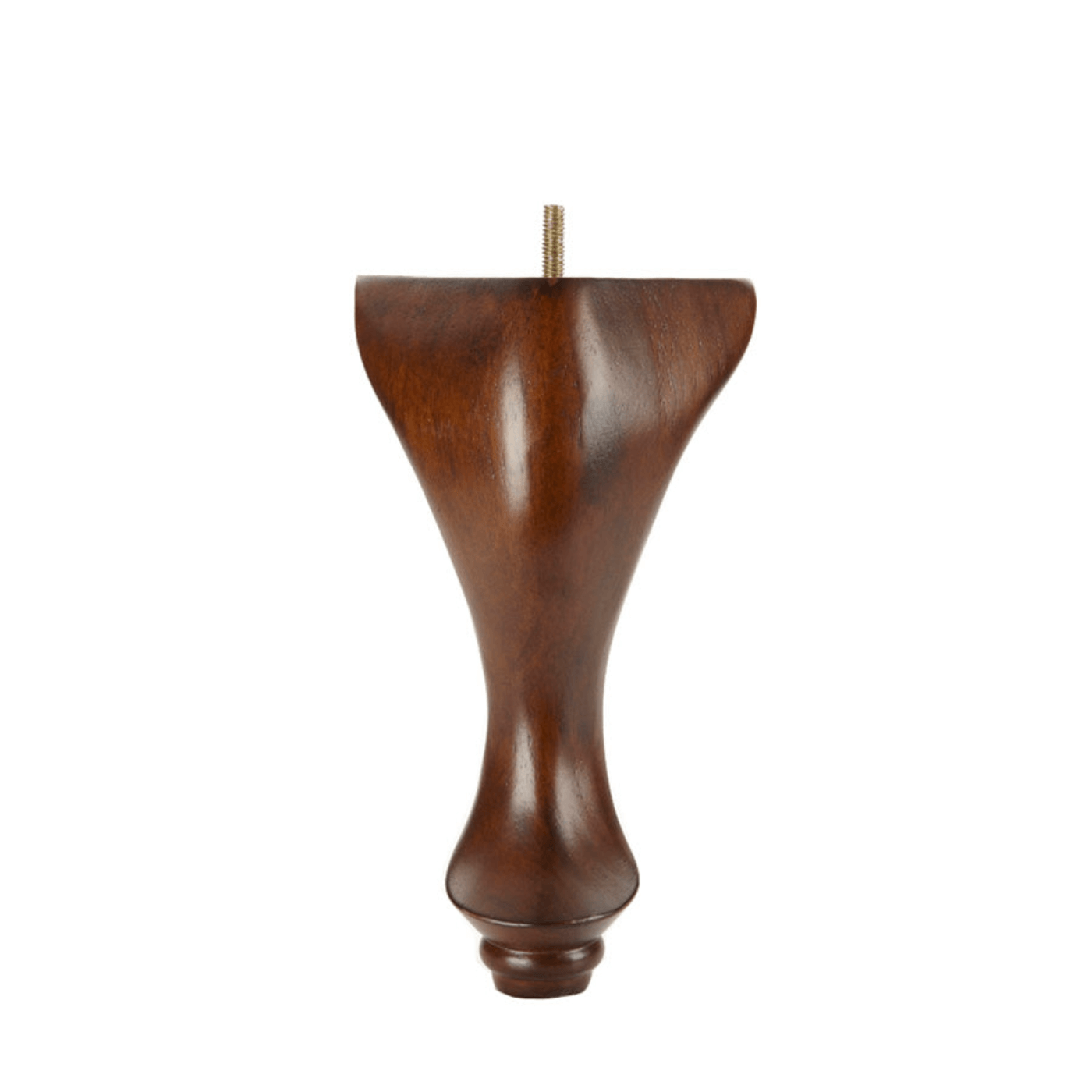 Queen Anne Walnut 8.5" x 3.75"-1" - Decorative Furniture Wooden Legs