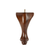 Queen Anne Walnut 8.5" x 3.75"-1" - Decorative Furniture Wooden Legs