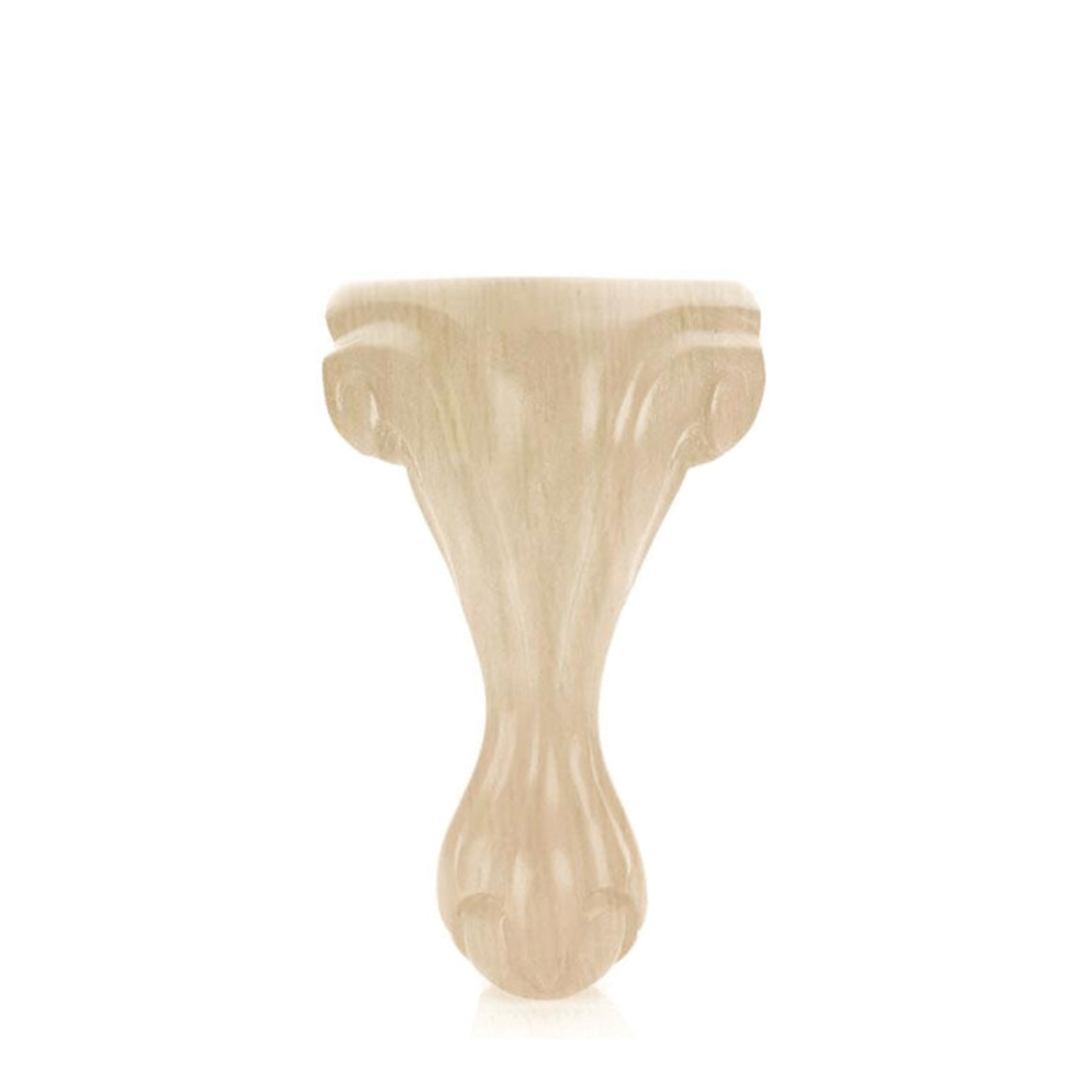 Queen Anne Claw 9.5" x (4.375"-1.25" -H - Decorative Furniture Wooden Legs