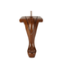 Queen Anne Walnut 9" x 5.5"-1.5" - Decorative Furniture Wooden Legs
