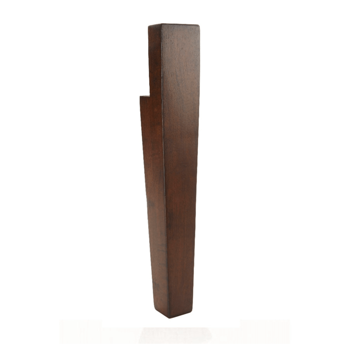Front Leg Walnut 14" x 2" - Decorative Furniture Wooden Legs