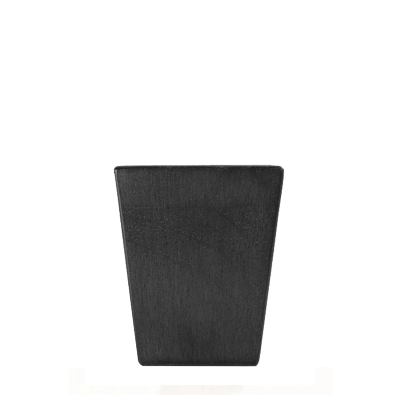 Square Leg Black 3" x 2.375"-1.625" -H - Decorative Furniture Wooden Legs