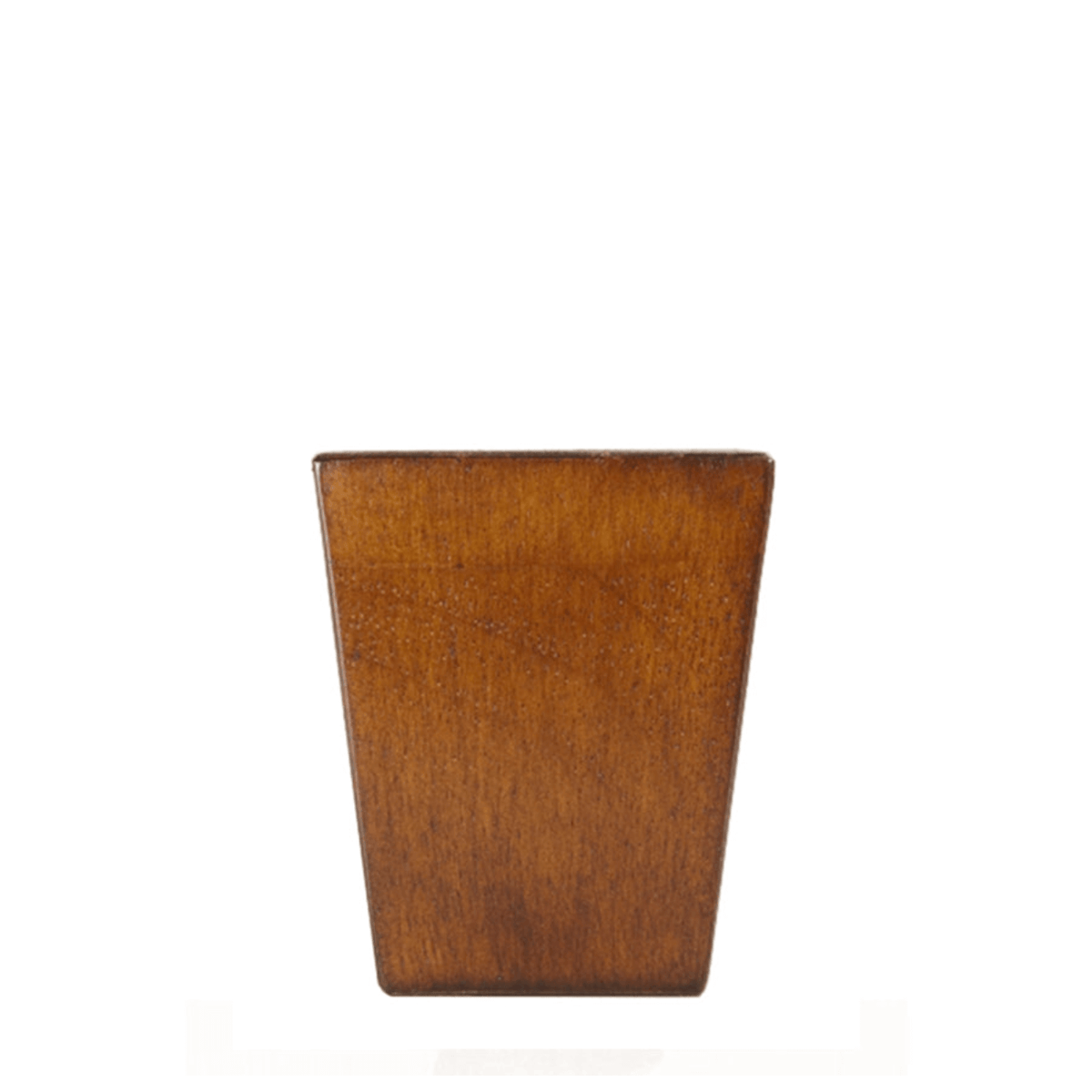 Square Leg Walnut 3" x 2.375"-1.625" -H - Decorative Furniture Wooden Legs