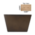 Rectangle Leg Walnut 3" x T4.625"X3.375" -H - Decorative Furniture Wooden Legs