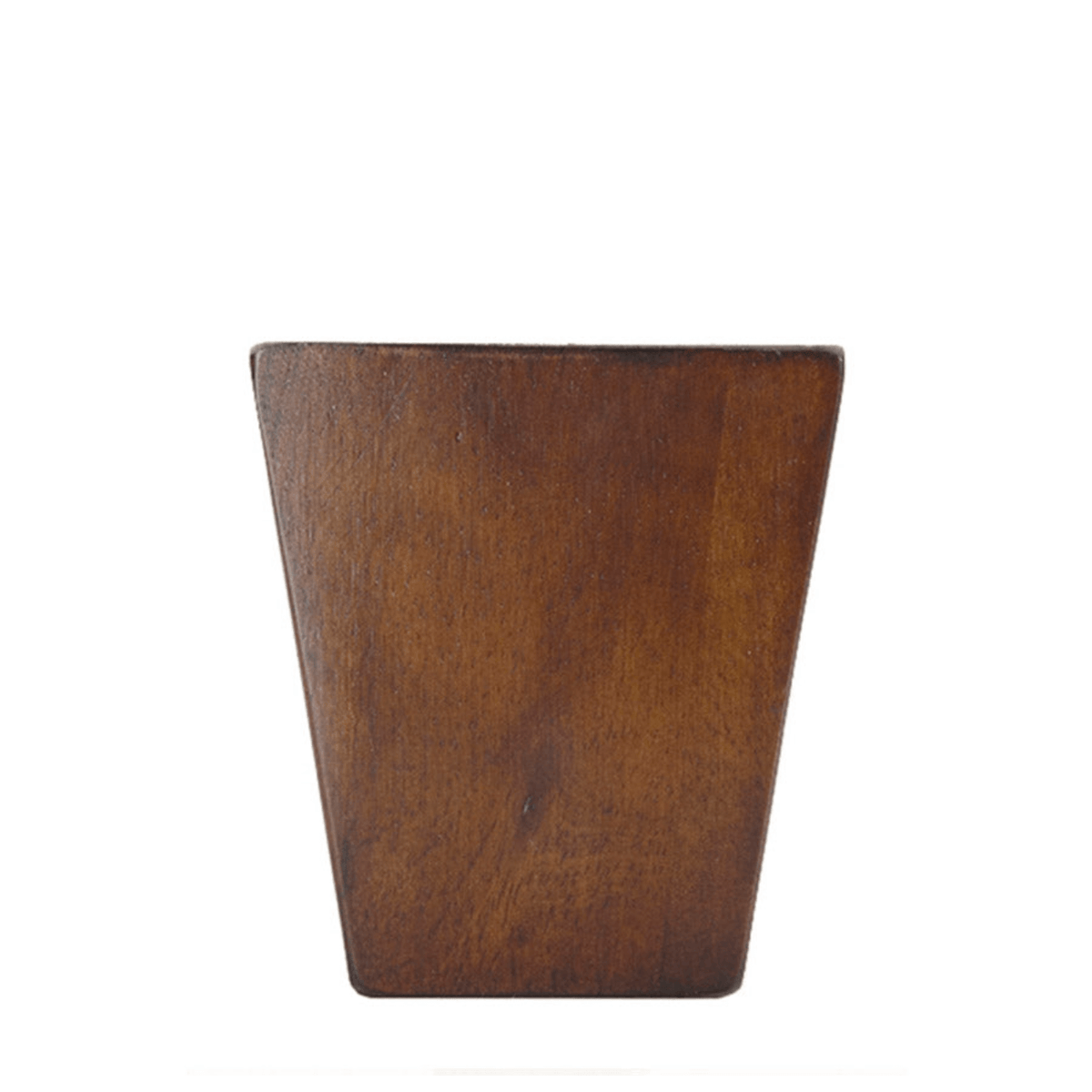 Square Leg Walnut 4" x 3.5"-2.375" -H - Decorative Furniture Wooden Legs