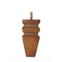 Square Leg Carved Walnut 4" x 2"-1" - Decorative Furniture Wooden Legs