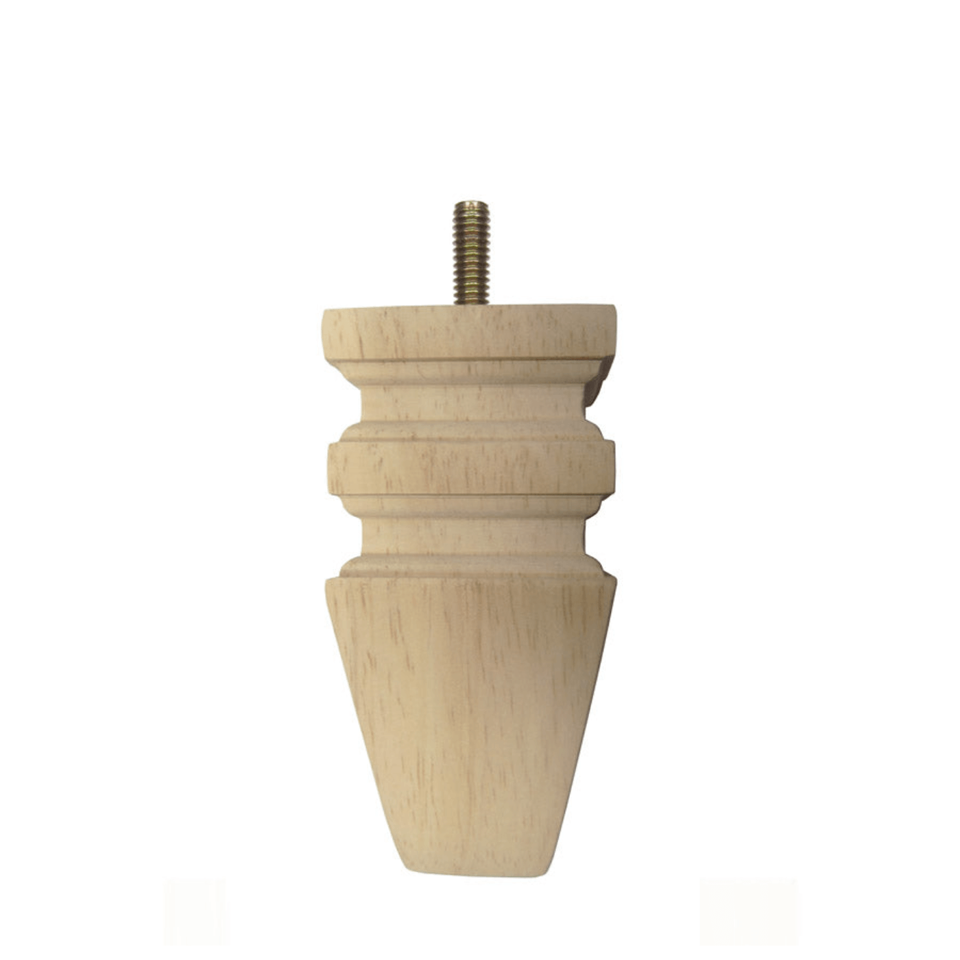 Square Leg Carved 4" x 2"-1" - Decorative Furniture Wooden Legs