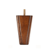 Square Leg Carved Walnut 4" x 2.25"-1.25" - Decorative Furniture Wooden Legs