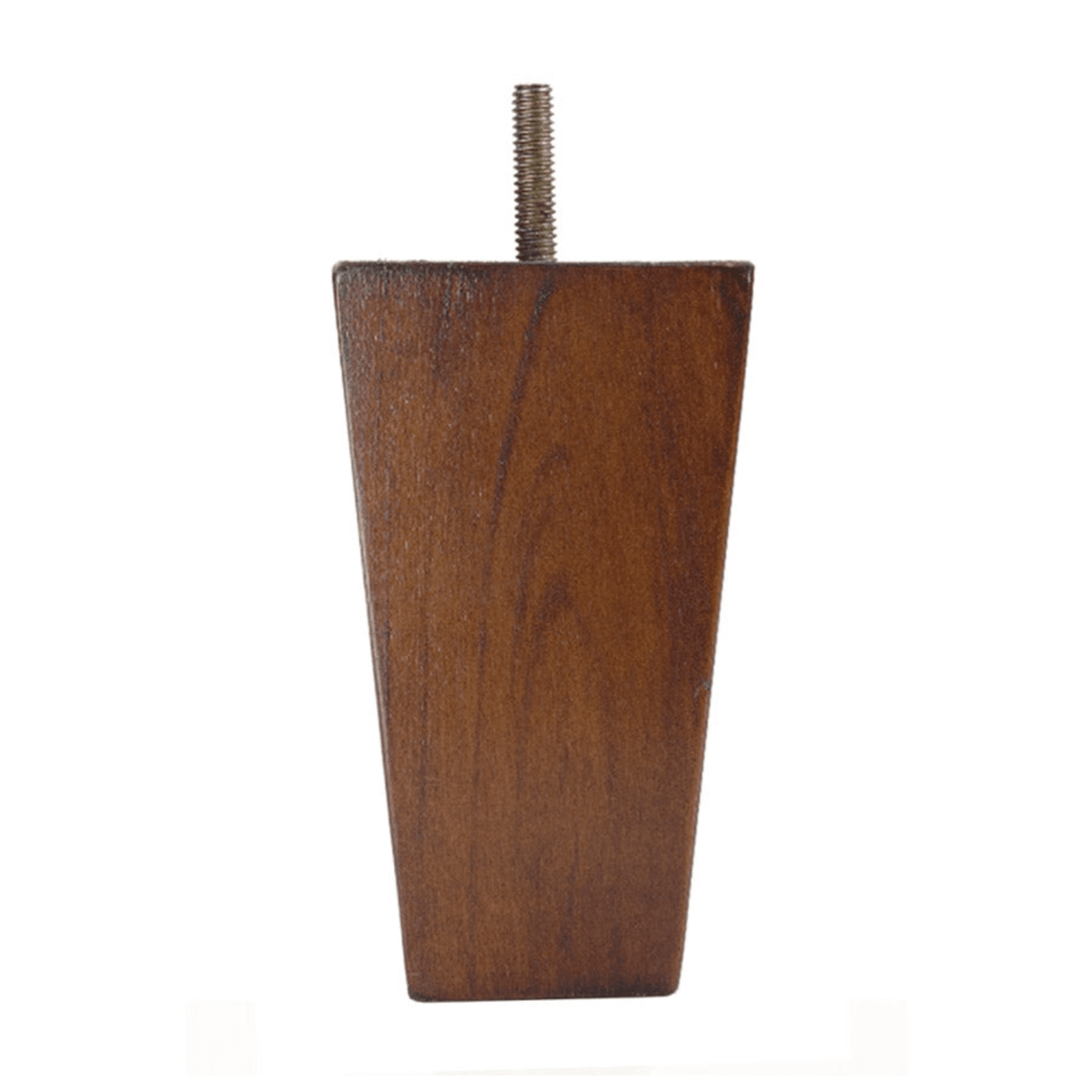 Square Leg Walnut 5" x 2.875"-1.875" - Decorative Furniture Wooden Legs