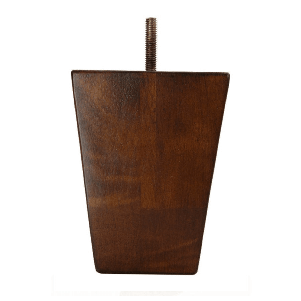 Square Leg Walnut 5" x 3.875"-2.75" -BH - Decorative Furniture Wooden Legs