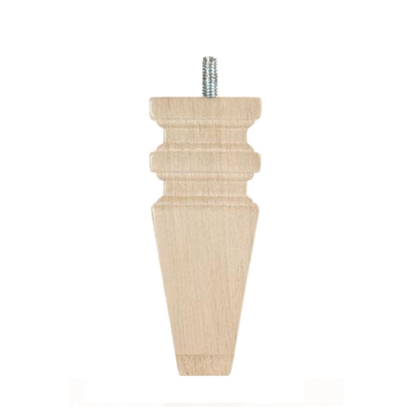 Square Leg Carved 5" x 2"-1" - Decorative Furniture Wooden Legs