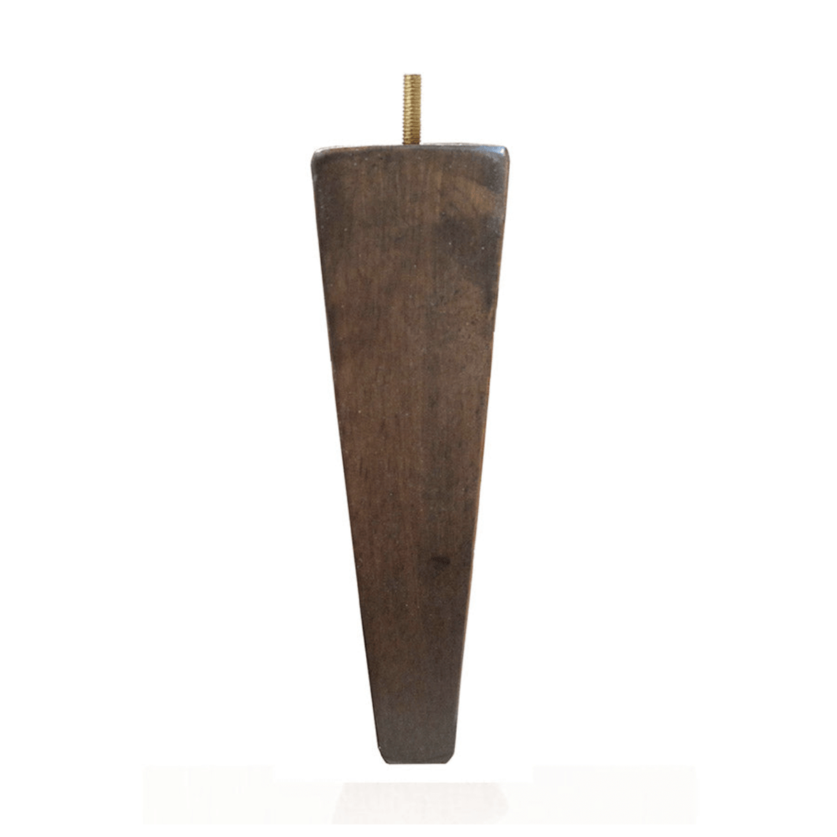 Wood Square Leg Tapered Walnut 6" x (1.75"-.75" -B