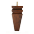 Square Leg Carved Walnut 6" x 2.5"-1" - Decorative Furniture Wooden Legs