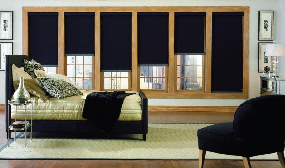 10-36"(Width) 7000 SheerWeave® Series - 7000 Phifer SheerWeave Series (blackout), Rollease Sierrasol Blackout Shades - Vista
