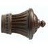 2" Wood Trends® Charleston Finial - 841 - Coffee - Alan Richard Textiles, LTD Kirsch Wood Trends (Finials)