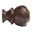 2" Wood Trends® Lacey Finial - 083 - Mahogany - Alan Richard Textiles, LTD Kirsch Wood Trends (Finials)