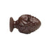 2" Wood Trends® Oakleaf Cone Finial - 083 - Mahogany - Alan Richard Textiles, LTD Kirsch Wood Trends (Finials)