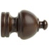 2" Wood Trends® Sherwood Finial - 841 - Coffee - Alan Richard Textiles, LTD Kirsch Wood Trends (Finials)