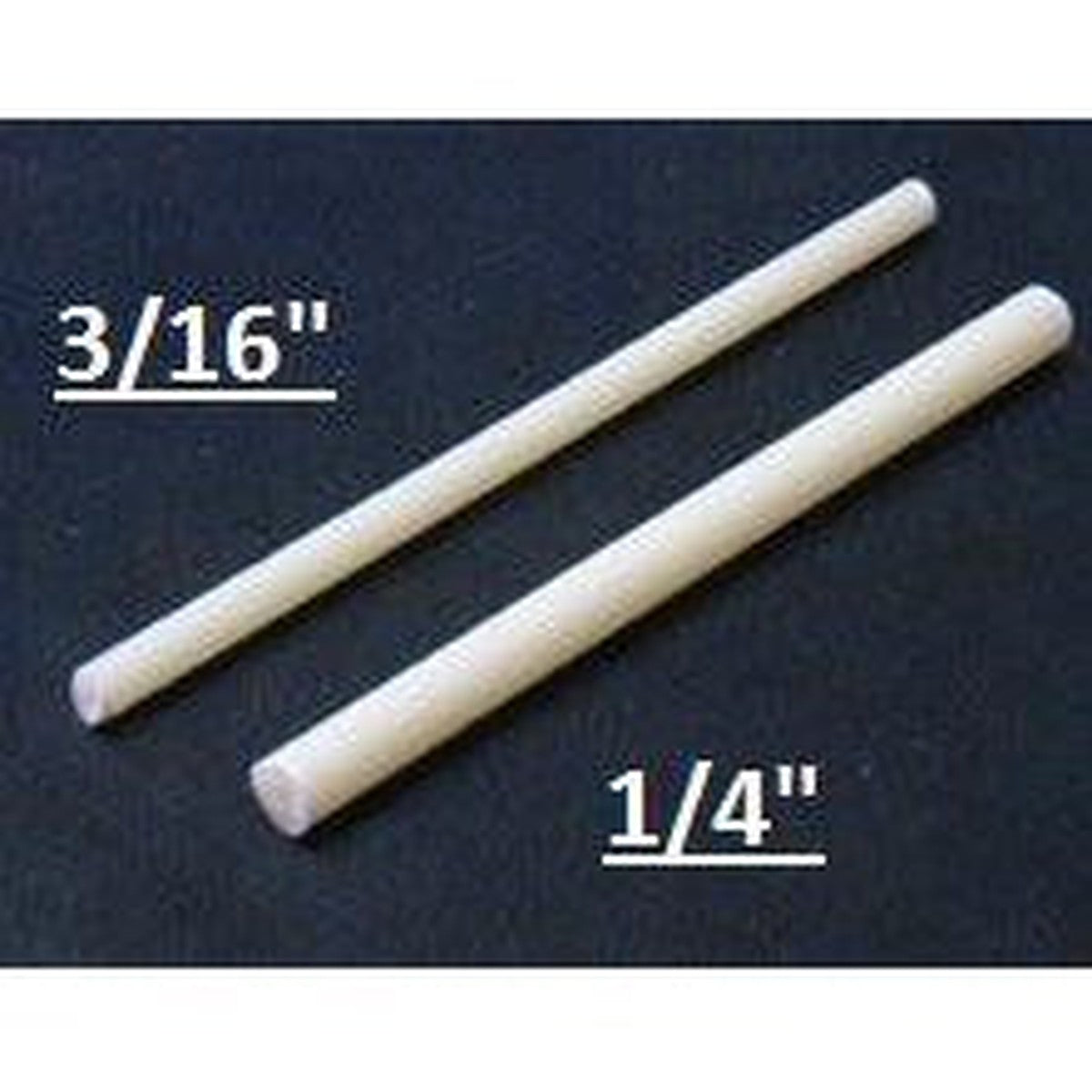 3/16" Fiberglass Round Roman Shade Ribs - 5 Ribs - Roman Shade Ribs & Weight Bars