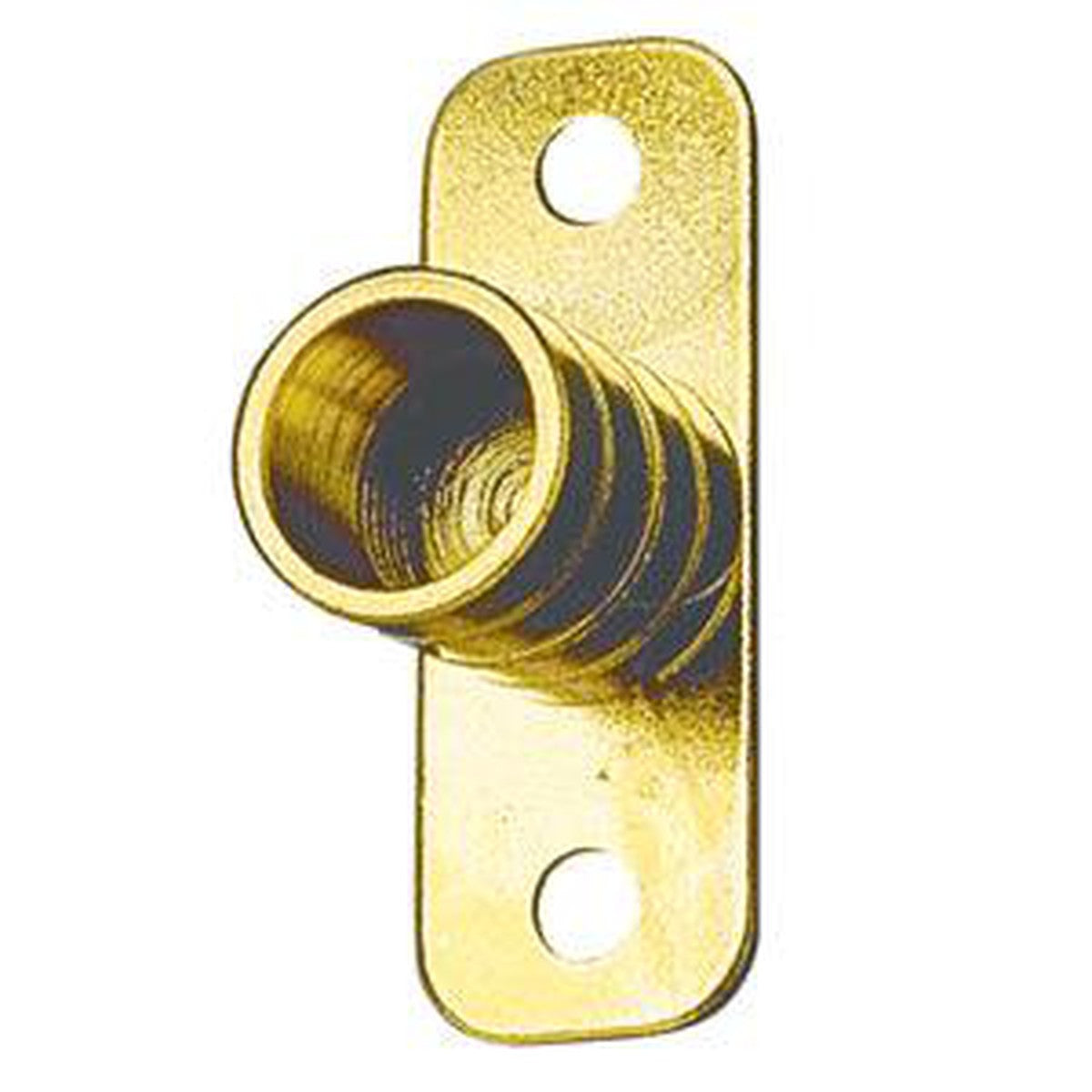 3/8" Inside Mount Brass Brackets (pair) - Brass Plated Brackets & Rodding