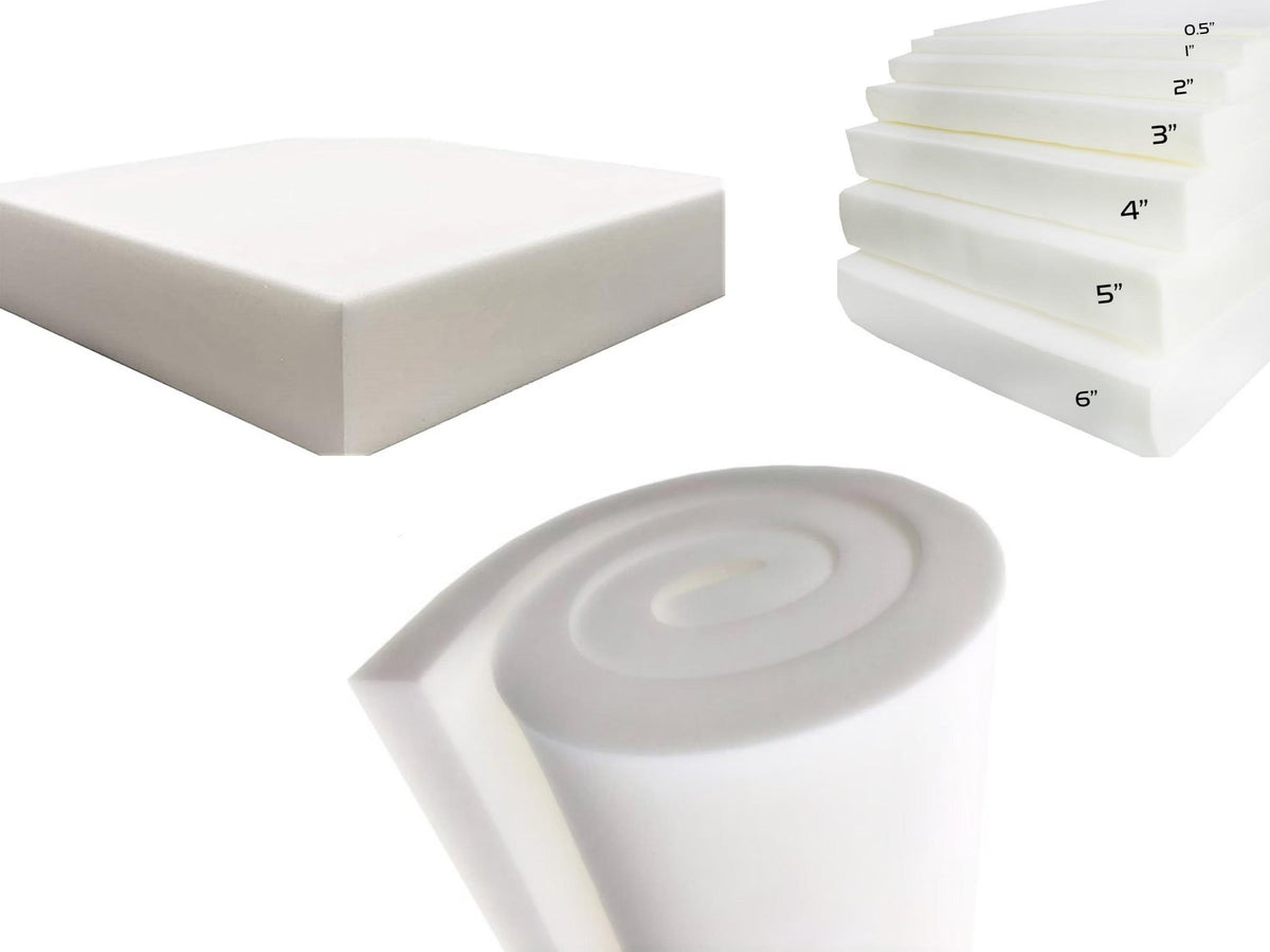 4" Firm Upholstery Foam Sheet 24" x 108" - Foam Sheets