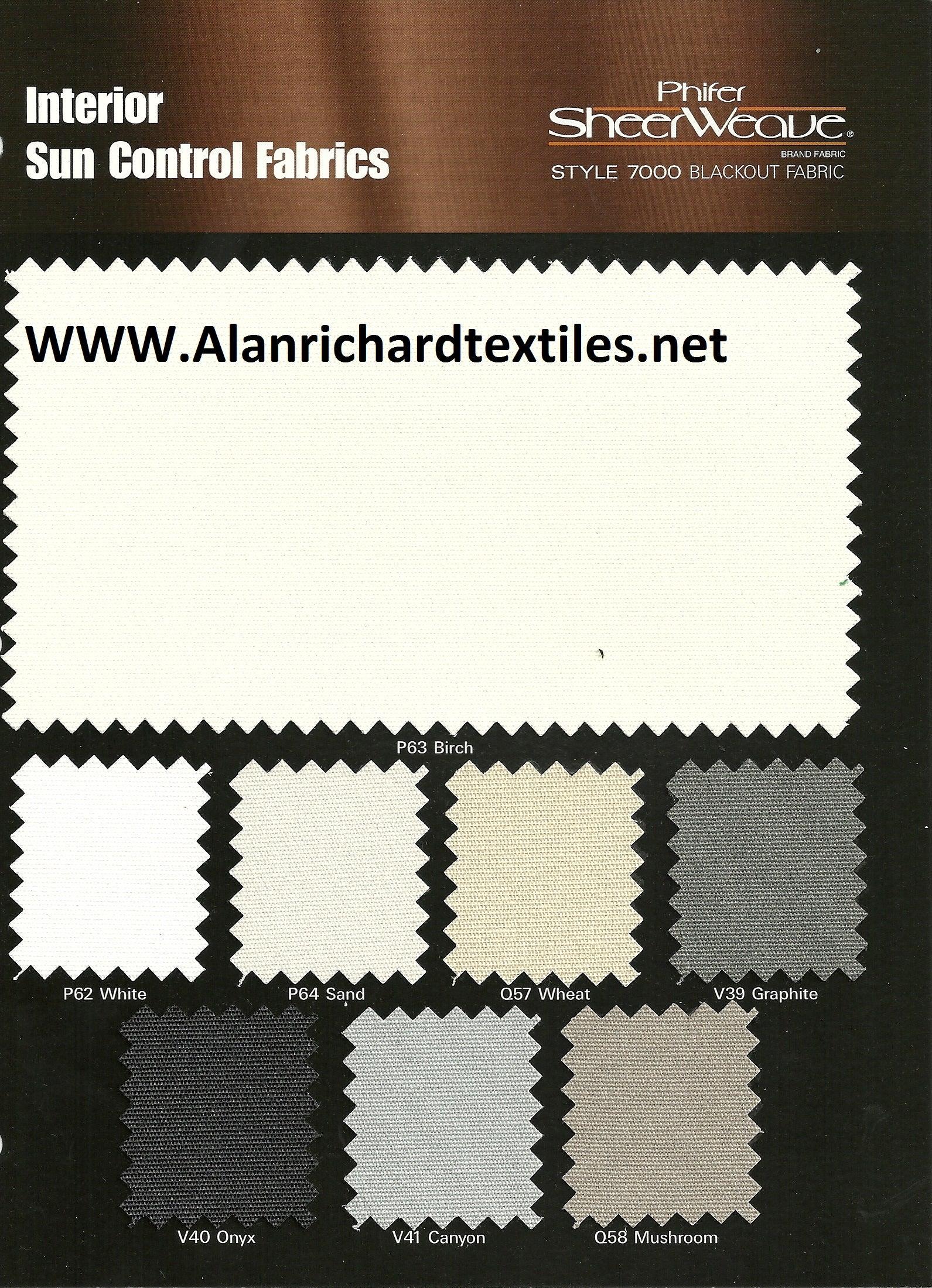 7000 Series Sample - Alan Richard Textiles, LTD SheerWeave� Sample Cards