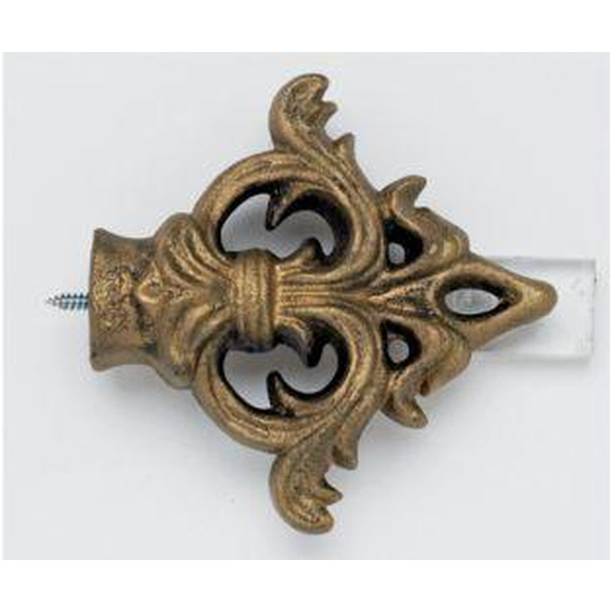 Acanthus Arrow Arrow Finial With Plug - Iron Gold - 801 - Alan Richard Textiles, LTD Kirsch Wrought Iron, Kirsch Wrought Iron Finials