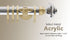 Acrylic Pole - 1-3/16" Diameter - Alan Richard Textiles, LTD Select Metal Acrylic