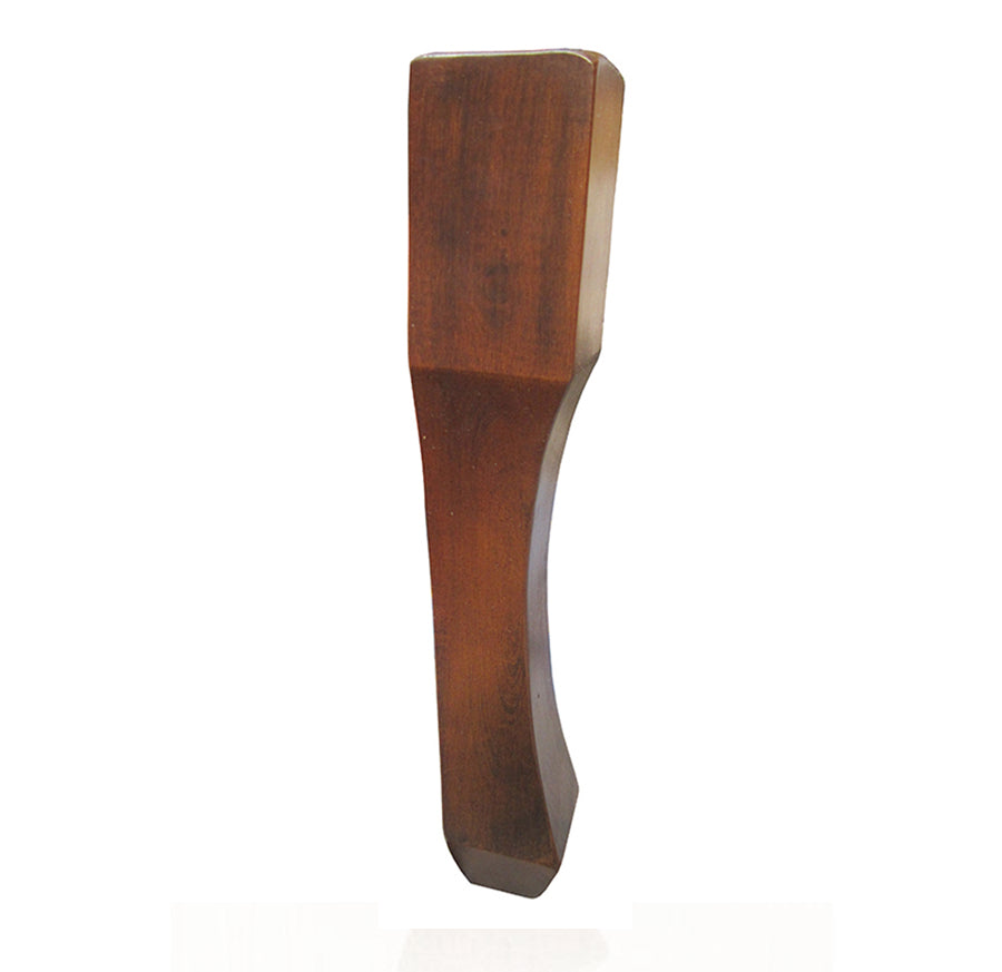 Back Leg Walnut 12"-8.5" x 2.125"-1.125" 20/case - Alan Richard Textiles, LTD Decorative Wooden Legs