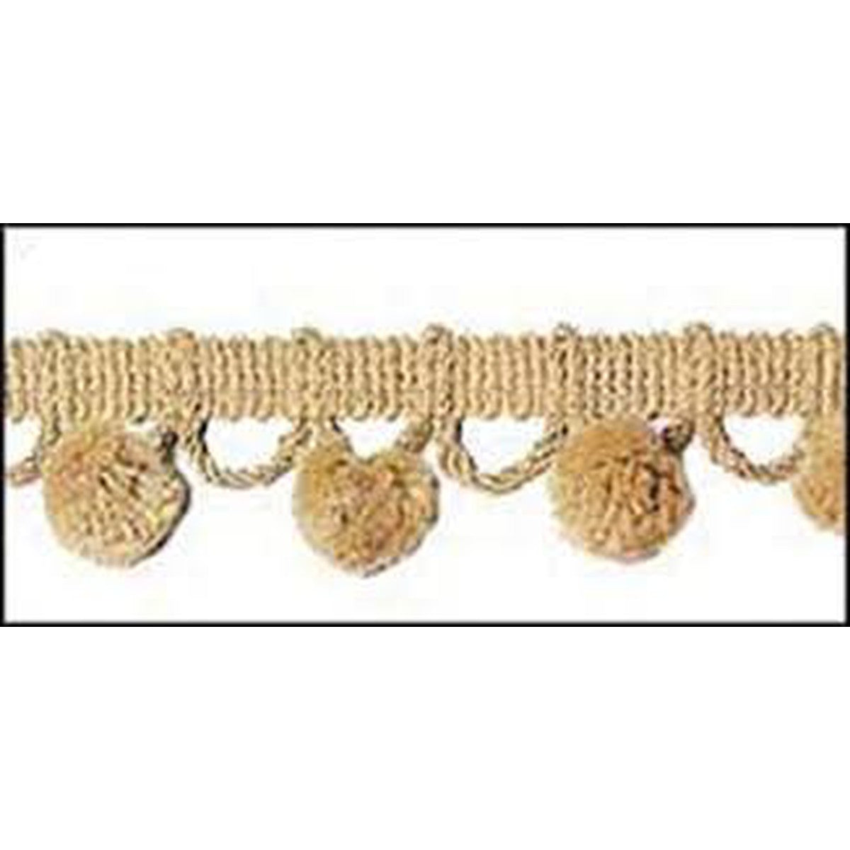 Ball Fringe 1-3/8" - B01 Natural - Alan Richard Textiles, LTD Ball Fringe- 24 Yard Put Up