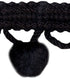 Ball Fringe 1-3/8" - R01 Black - Alan Richard Textiles, LTD Ball Fringe- 24 Yard Put Up