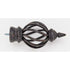 Bird Cage Finial With Plug - Iron Oxide - 802 - Alan Richard Textiles, LTD Kirsch Wrought Iron, Kirsch Wrought Iron Finials